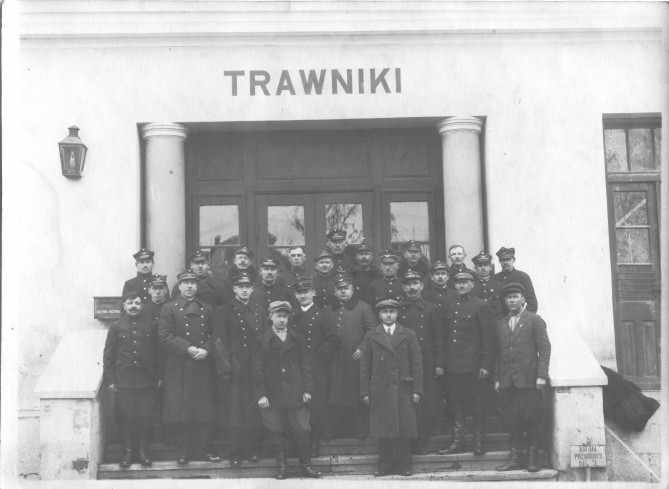 Kolejarze stacji Trawniki
